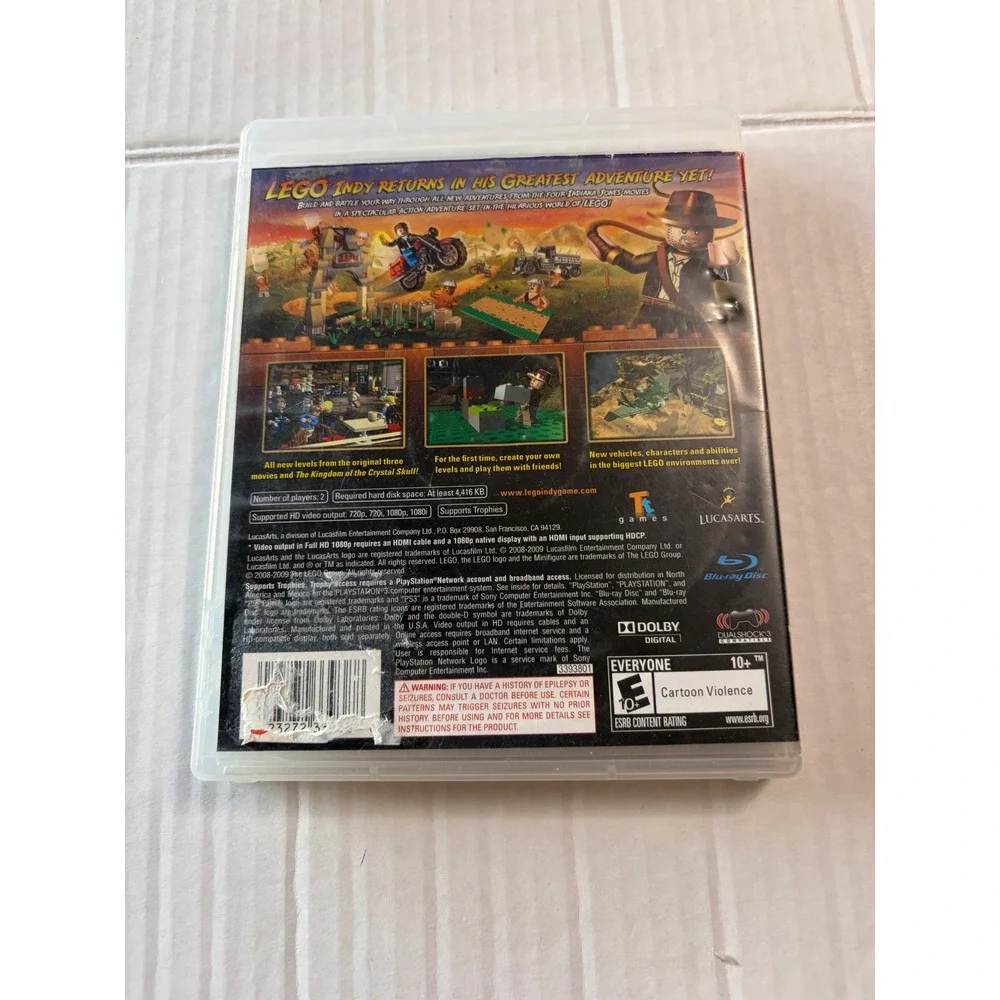 LEGO Indiana Jones 2: The Adventure Continues (PlayStation 3, 2009) with manual